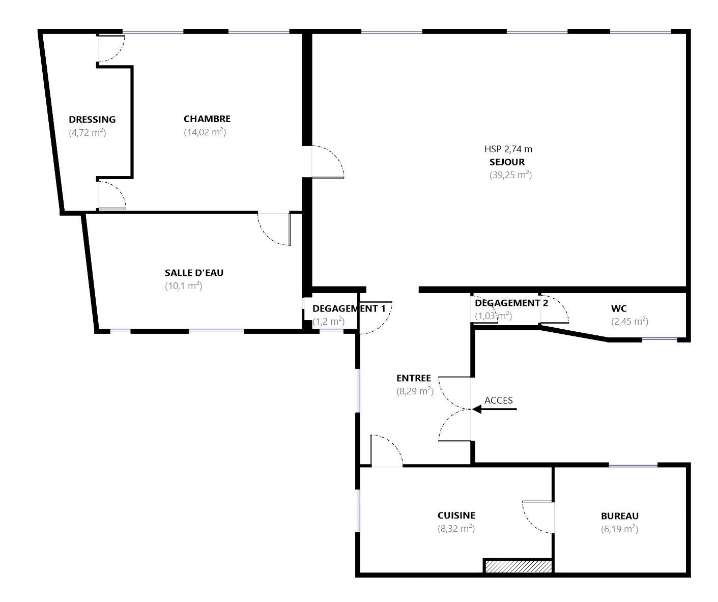 Viager Appartement 3&nbsp;Pièces 96&nbsp;m² Paris 8