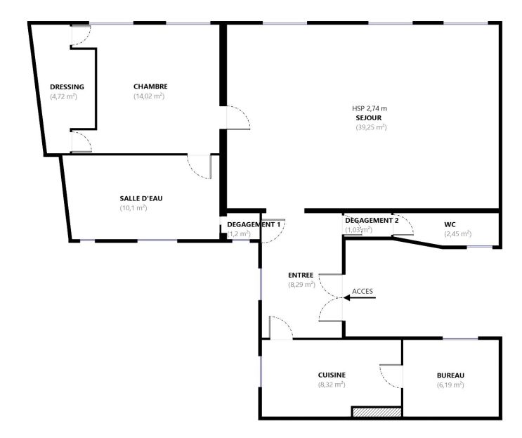 appartement 3 Pièces en viager sur PARIS (75008)
